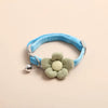 New Cute Flower Pet Cat Cat Collar Traction Cute Cartoon Flower Bell Collar Cat Necklace Small Dog Dog Supplies