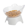 Plastic Tilted Elevated Cat Bowl Tilted Antichoking Pet Protector Feeder Bottom High Bowl Pet Neck Protection Feeding Bowl