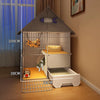 Cat Cage Anti-jailbreak Home Indoor Cat House with Cat Litter Basin Toilet Super Large Space Multi-storey Cat Villa Pet Supplies