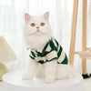 Cat Summer Fashion Polo Shirt Striped Two-legged Clothes Puppy Shirt Pet Thin Clothing