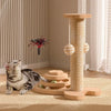 Cat scratch board is wear-resistant and does not shed debris. Cat scratch column is made of sisal hemp, and cat toys are used to