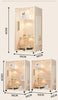 Cream-style Cat Cage for Pet Shop Density Board Cat House Double-layer Large Space Glass Door Light Luxury Simple Cage for Cats