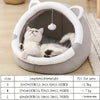 Cute Cat Bed Pet House Kitten Lounger Cushion Small Dog Tent Mat Washable Puppy Basket Cave Mat Soft for Cats House Bed Supplies