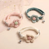 New Cute Flower Pet Cat Cat Collar Traction Cute Cartoon Flower Bell Collar Cat Necklace Small Dog Dog Supplies