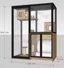 Panoramic Villa House Household Cage Solid Wood Villa Large Indoor Cabinet Luxury Glass Cat Room